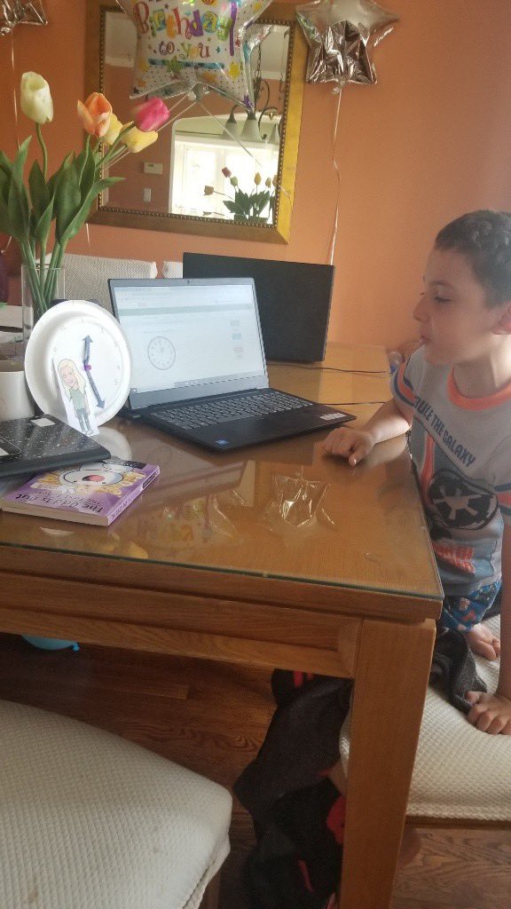 mrsgress1's tweet photo. So happy Lucas still wants to hang out with me 😆 telling time with Flat Mrs. Gress 🕓 @WheelerAvenue @VS13UFSD @jellybelly78 https://t.co/mOwhkNE8Q6