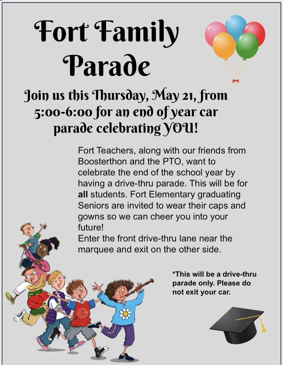 A message from Fort Elementary for the Class of 2020!