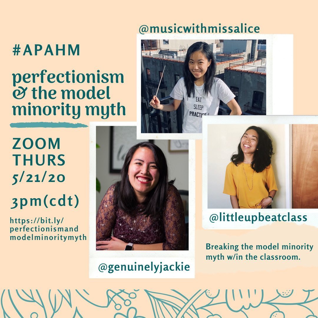 MrsSungaSings's tweet photo. Co-hosting a webinar this Thursday! Come join us to learn the history of the model minority myth, the way it impacts unhealthy striving for perfectionism, and how to dismantle the myth within our classrooms. RSVP at this link: https://t.co/92uV2l3gRM https://t.co/bexXV6toNc