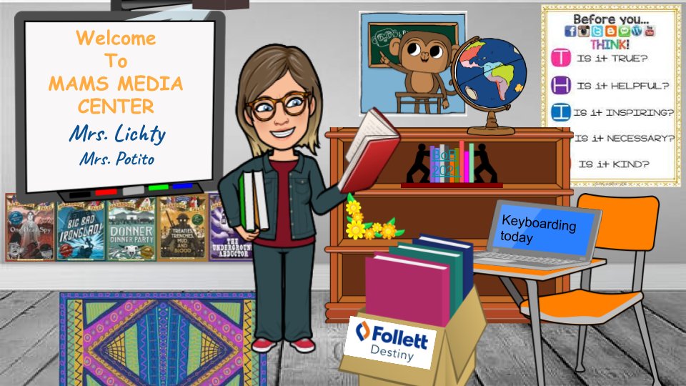 Opening the Media Center online!  Check out author Nathan Hale, sail across Google Earth, code with a cryig monkey.  docs.google.com/presentation/d…