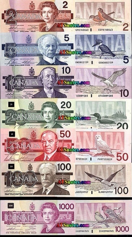 I actually remember these three eras of circulation currency.