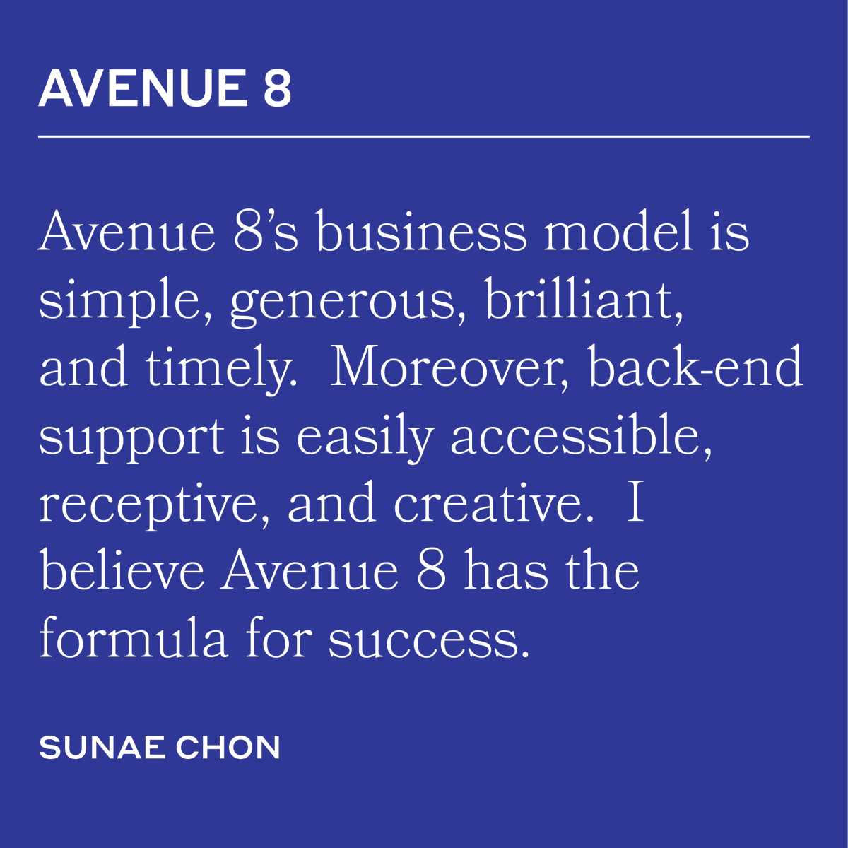 Avenue 8 tweet media