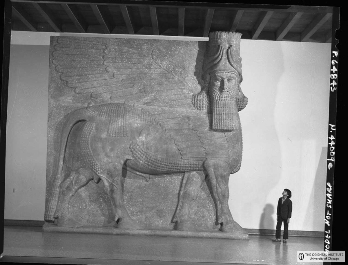 Instead of guarding another palace, the Lamassu is left to stare at the severed and mutilated remains of Dūr-Šarru-kīn in an American museum. Every single relief has lost its color and some definition. The throne room is gone.