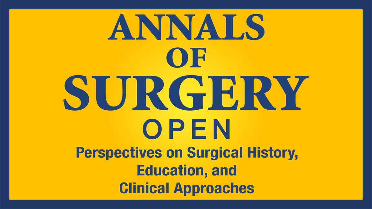 Today we're announcing our new open access surgical journal:

Annals of Surgery Open

Follow <a href="/AnnalsOpen/">Annals of Surgery Open</a> for updates about the journal, the editors, and how to submit!