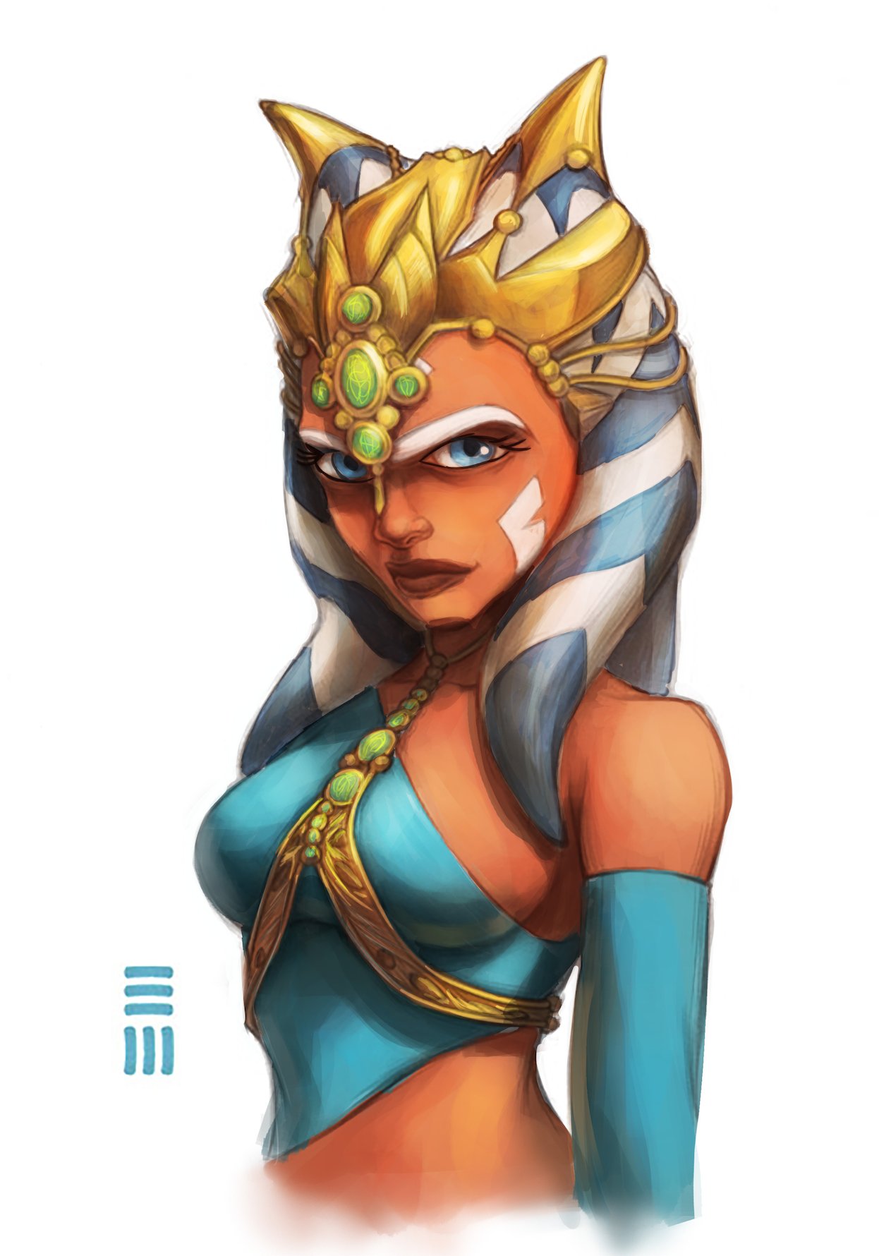 Kjara ☄️ 🐙 💀 🌲 on X: Still not feeling well enough to get back into  drawing, but since it's #tanotuesday here's a slave Ahsoka I colored many  years ago from an