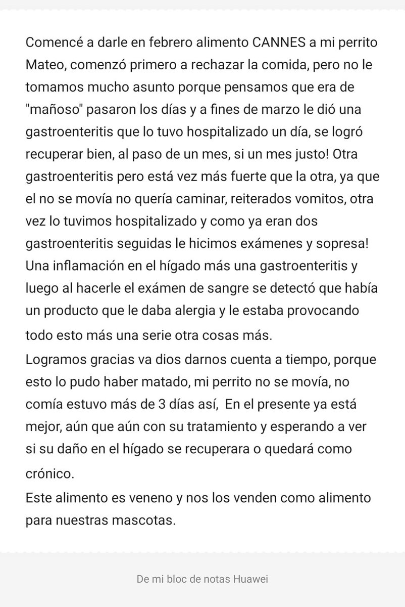 Mpaz_Cid's tweet photo. Ojo la comida CANNES está matando a nuestras mascotas! Público mi historia, porque como la mía hay muchas más, con perritos fallecidos o muy enfermos. https://t.co/l74UjbRsHx