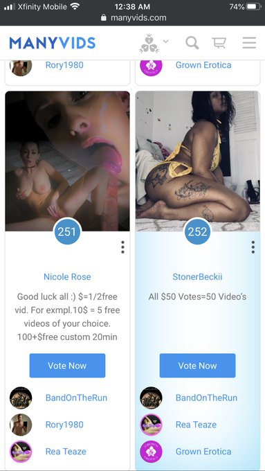 Vote for @BeckiiMama in the MV Contest The After Hours Contest @manyvids https://t.co/bGjNzdlAOV VOTE<a class="tags" href="/tag/beckiimama">@beckiimama</a>