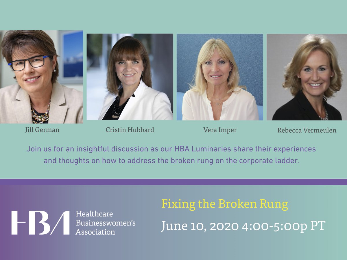HBAPacific's tweet photo. Join us on Wed, Jun 10th, 4-5pm PST as we take a different perspective on closing the gender gap. Our esteemed panel of HBA Luminaries will discuss the challenges that women encounter in their careers. Register now: https://t.co/JH8uYlq2NS #HBASF #HBAimpact #4GenParity https://t.co/6QwazoZ4GY