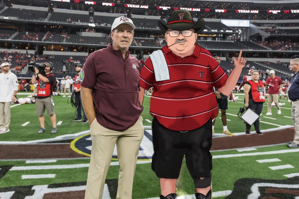 AggieFootball's tweet photo. Two coaching legends meet 📸
@CoachDuggs | #GigEm https://t.co/qBgI9UJJAG