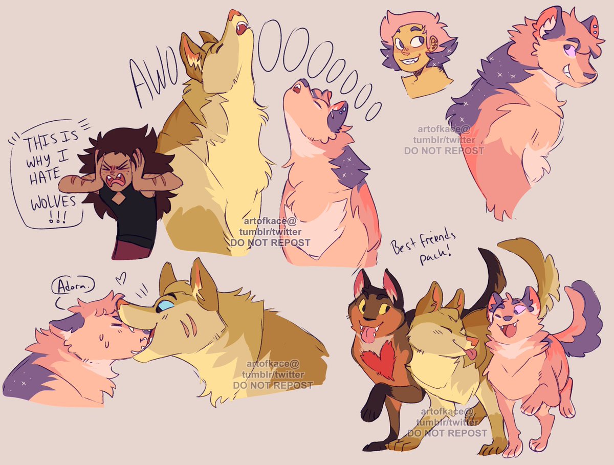 artofkace's tweet photo. More pre-S5 ko-fi request art!! Werewolves vs Vampires AU anyone 👀? #SheRa https://t.co/2jsjGVl2oN