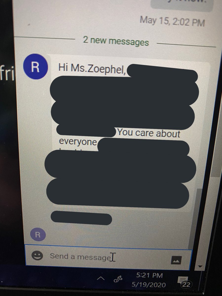 This message from a student made my day. If my students walk away from this year knowing anything, I hope it’s that I care about each one of them. (Multiplication would be good too, though 😉)