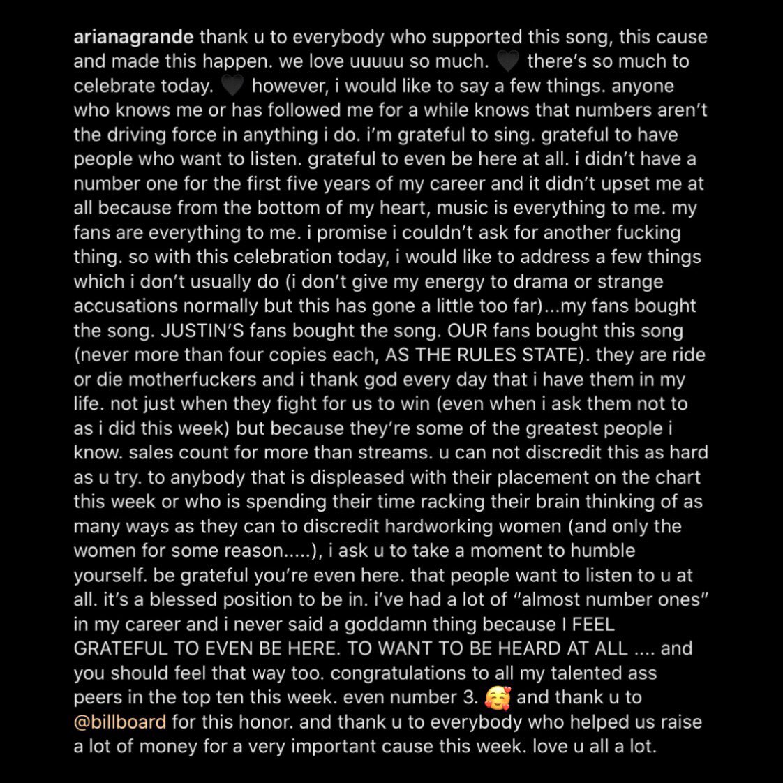 ArianaToday's tweet photo. After @ArianaGrande defended herself from @6ix9ine's false accusations, many stars have been supporting her including @KatyPerry, @TheWeeknd, @NickiMinaj, @DojaCat, @Normani, @Lizzo, @ZaraLarsson, @RoddyRicch, @PrincessPiaMia, @VictoriaJustice, @JameelaJamil, @Emrata and more. 🤍 https://t.co/RVeAzrc4ka