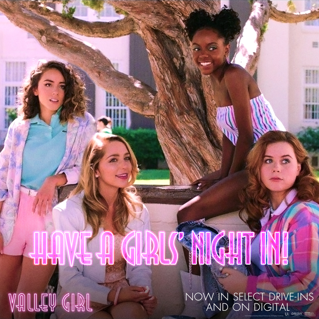 Valley Girl is perfect for a Girls' Night In! Bring the 80s home and tag your girls for a virtual viewing party TODAY! Rent Valley Girl now, available on digital: bit.ly/SeeValleyGirl #ValleyGirlFilm