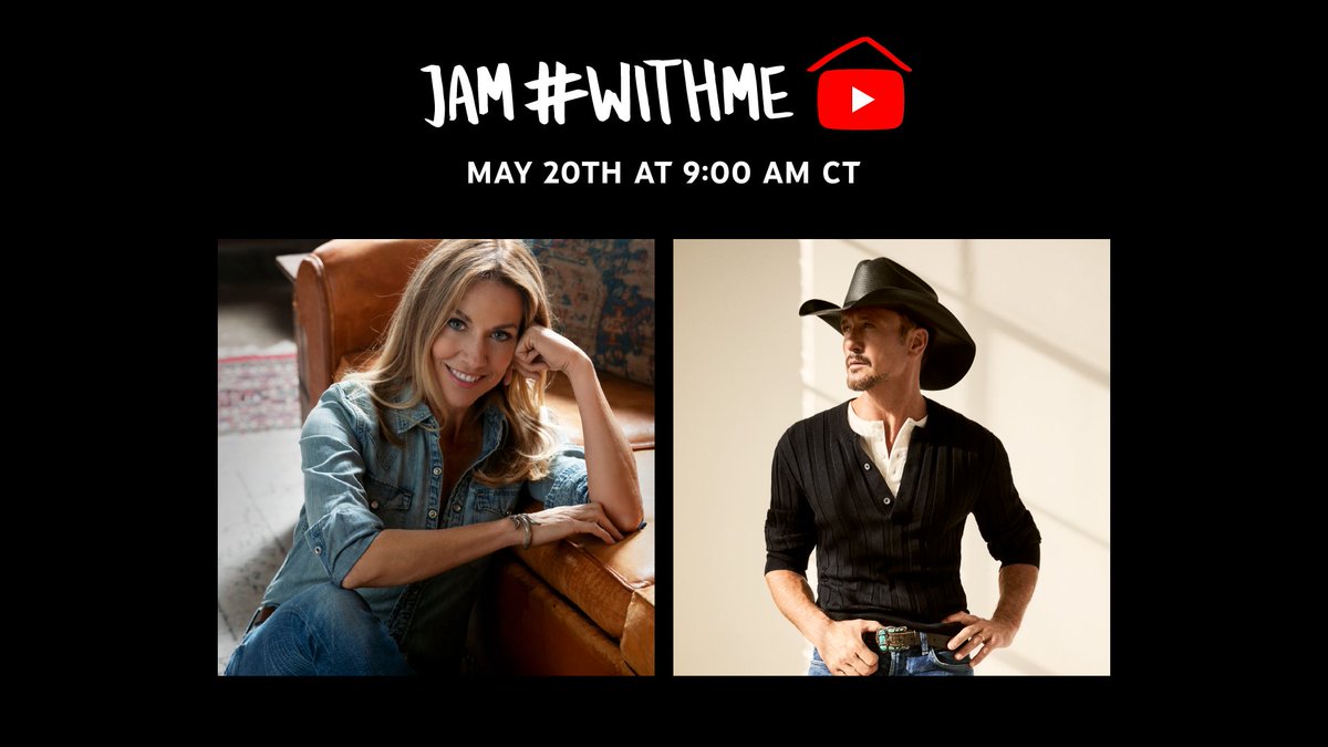 🔴 [LIVE]: <a href="/CMT/">CMT</a> and <a href="/FTFL_official/">Feed The Front Line</a> have teamed up to host an all-day virtual benefit concert 💗 <a href="/SherylCrow/">SherylCrowLovers</a>, <a href="/TheTimMcGraw/">Tim McGraw</a> and more are kicking things off now. Jam #WithMe → yt.be/music/CMTLive