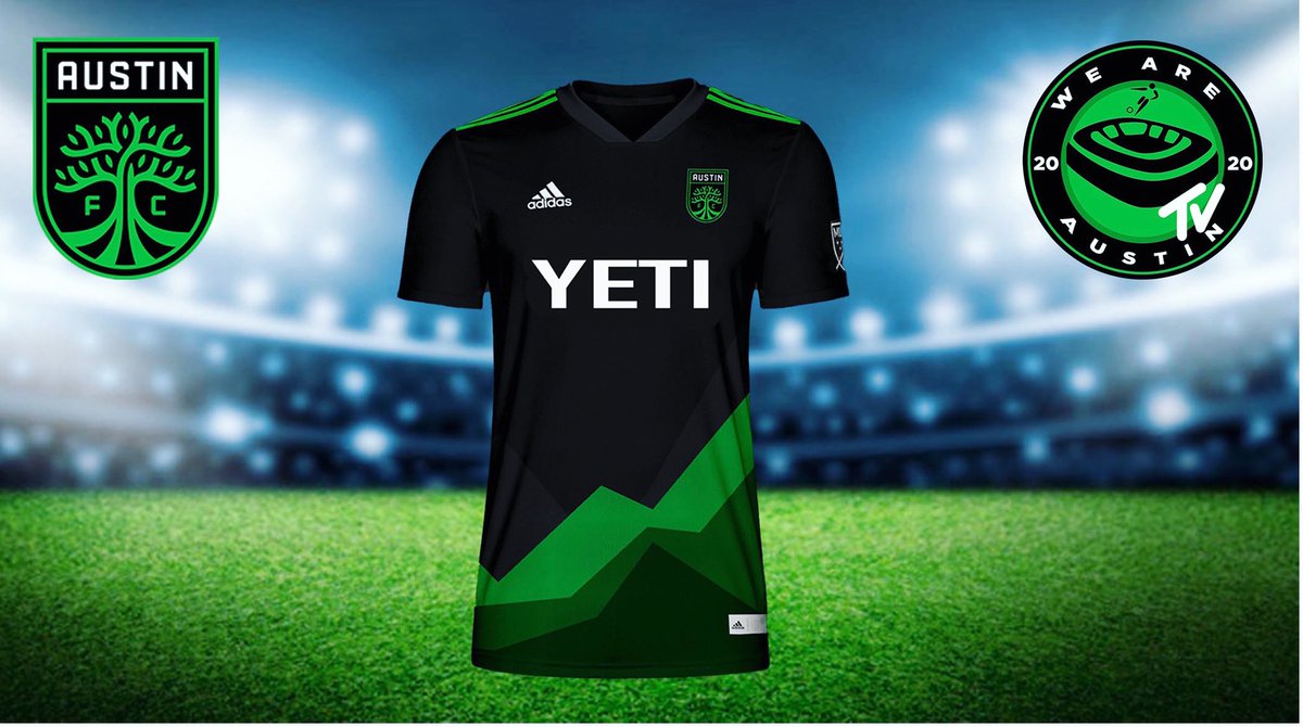 WeAreAustinTV's tweet photo. Now that we know YETI is our Sponsor, Here is an idea on how the Away Kit could look like with the sponsor on it! For us we definitely love YETI on the jersey! What do y’all think? Follow to stay updated on ALL THINGS AUSTIN FC 🌳⚽️📺 #austinfc #austintx #MLS #yeti https://t.co/RDhqRJeBNK