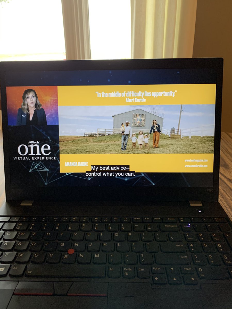 katie_wernimont's tweet photo. Enjoyed @RadkeAmanda’s #Onepointofview about the beef industry! Especially her closing comments... control what you can, stand firm in your principals, give yourself grace when you fall and please be kind to others. Thanks Amanda! #OneBigIdea @Alltech https://t.co/kaZFXPHkl9