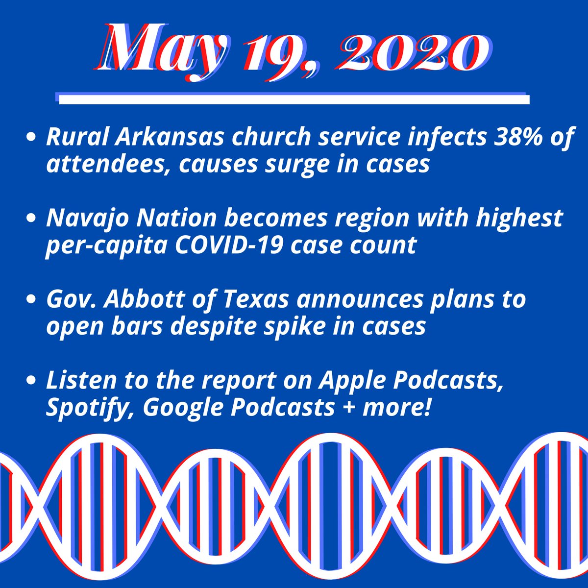 TheCOVIDReport's tweet photo. Episode #45 is uploading! #coronavirus #COVID19 #podcast https://t.co/HvOP61s13A