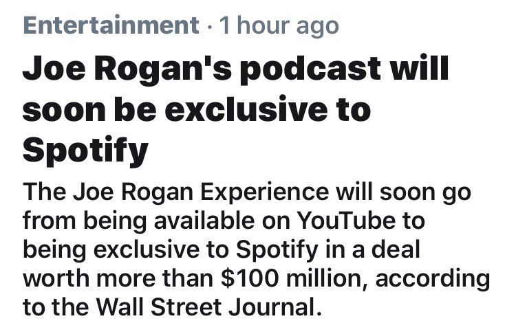 A few people have pointed out that Spotify make losses so can’t pay much to musicians. They have 130 million paying subscribers. They reportedly (as in it has not been disclosed) paid £180m to acquire a podcast company called Gimlet. We are only asking for a fair deal for artists