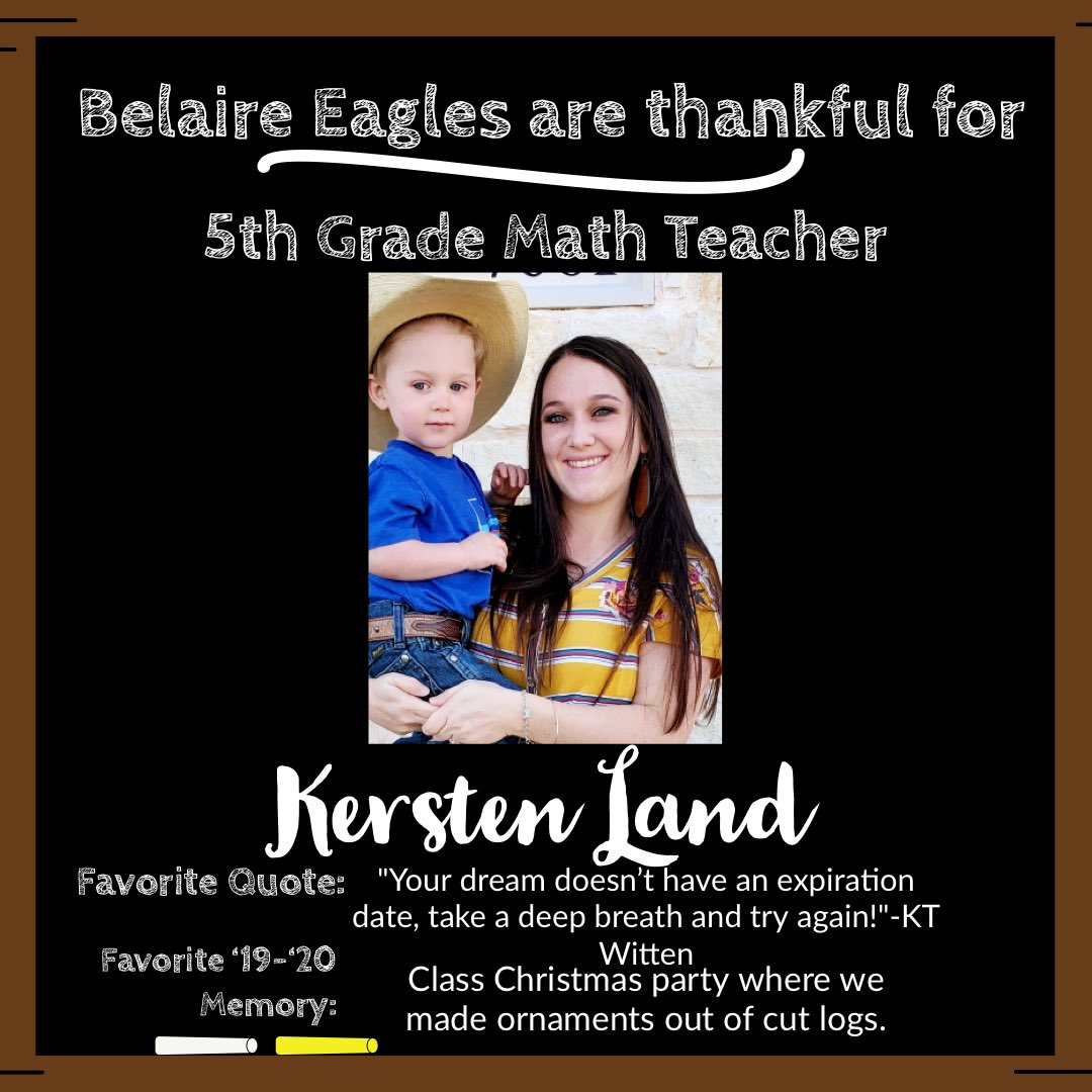 Another day, another reason (or 4) to be thankful! These teachers have the biggest hearts for our students. We appreciate you and all you continue to do for our students and families. #belairebff #TeachFromHome