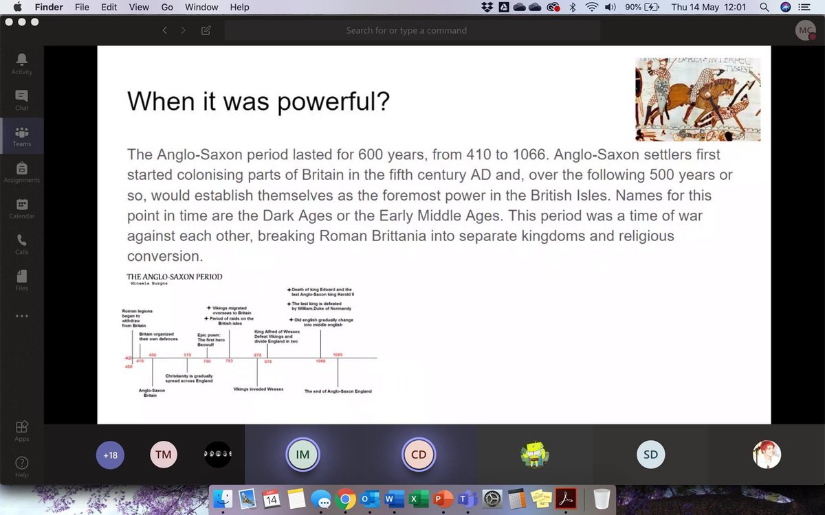 AloysiusNorth's tweet photo. Last Friday, our Year 8 Humanities students researched ancient societies during the time between The Roman Empire and The Renaissance periods.  Using Microsoft teams they researched their information and presented back to the online classroom. #year8 #remotelearning https://t.co/JBFxqKGVOo