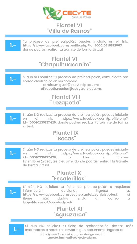 CECyTESLP's tweet photo. Planeación para las #preinscripciones #AccesoVirtual Forma parte de la comunidad de #CECyTESLP Somos #12Planteles y tenemos una opción educativa para ti https://t.co/rESpVFUDFA