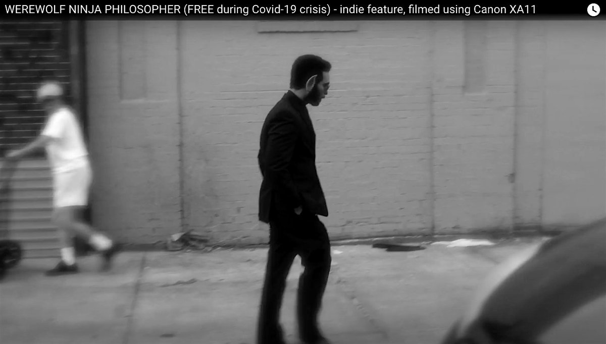 Werewolf Ninja Philosopher <a href="/WerewolfComedy/">Werewolf Ninja Philosopher</a> now on YouTube! - FREE during the Covid-19 crisis - slip into a cool NYC detective comedy world - NEW Slow Cinema! - youtu.be/M8OwxwhzC4o