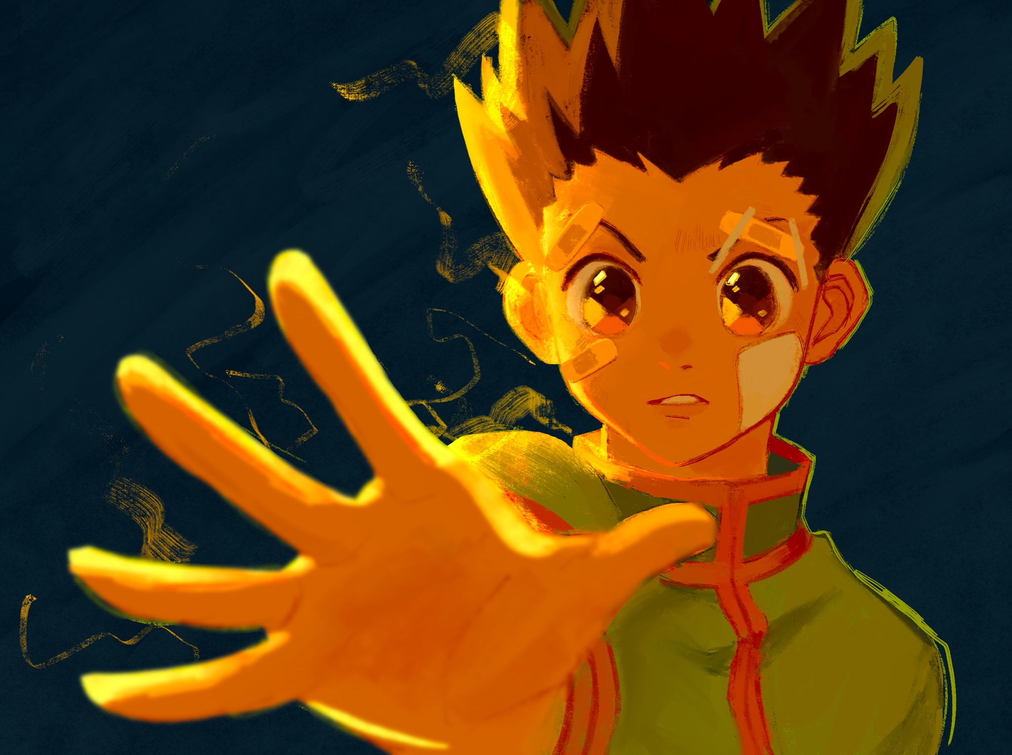 Gon Freecss at Whale Island! (fanart by me) : r/HunterXHunter