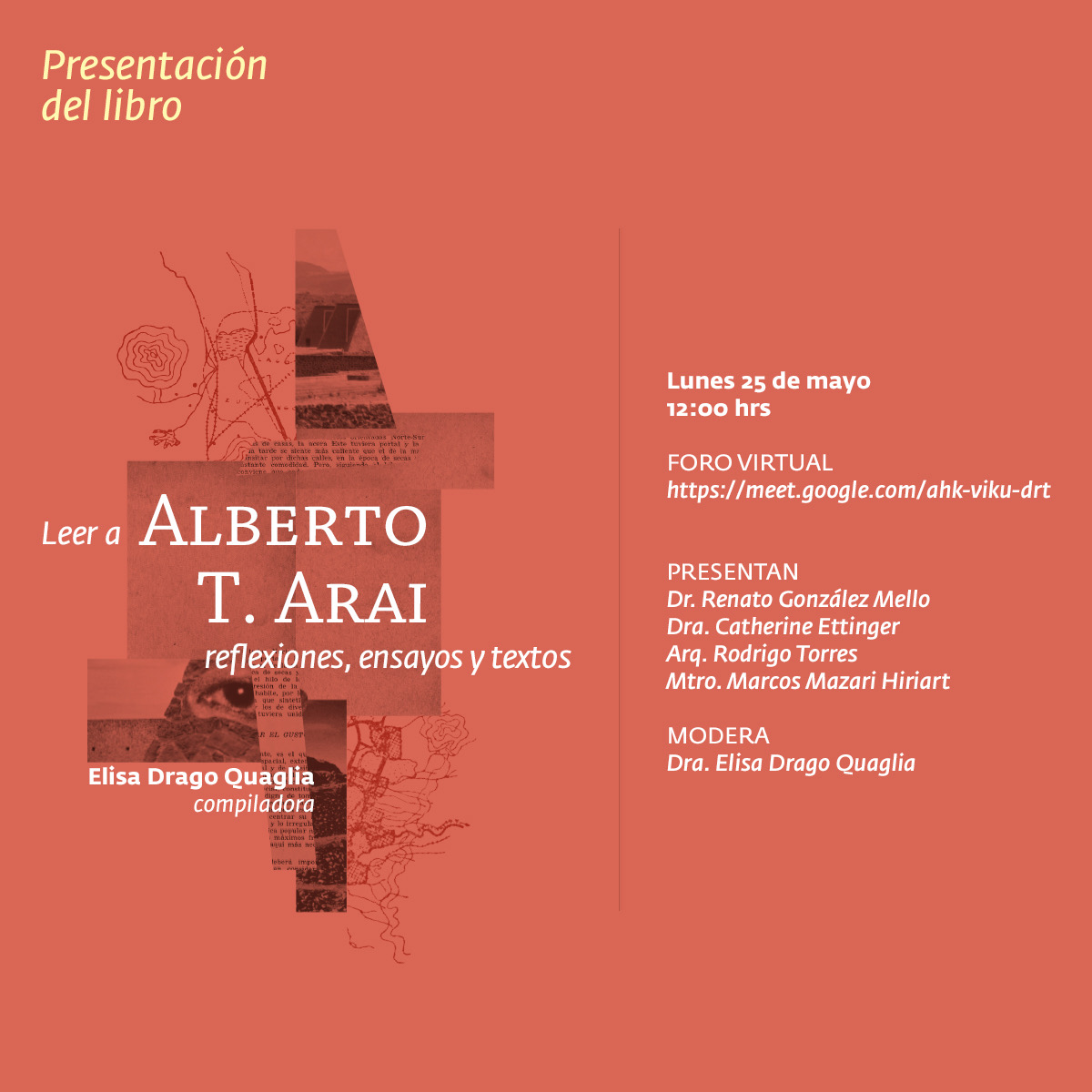 Presentación del libro “Leer a Alberto T. Arai. Reflexiones, ensayos y textos” de la compiladora Elisa Drago Quaglia. #stayhome #quedateencasa