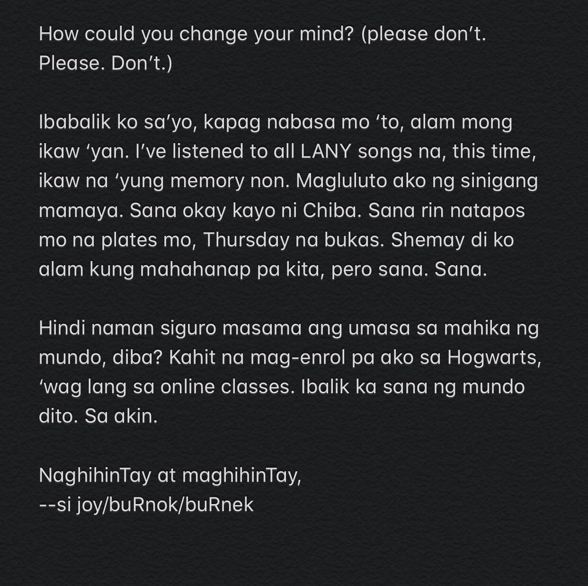 calmthestorm__'s tweet photo. T!!! i’m looking for you and i will really look for you kahit saan ako abutin!!! 🥺 https://t.co/JPfOkwpp9E