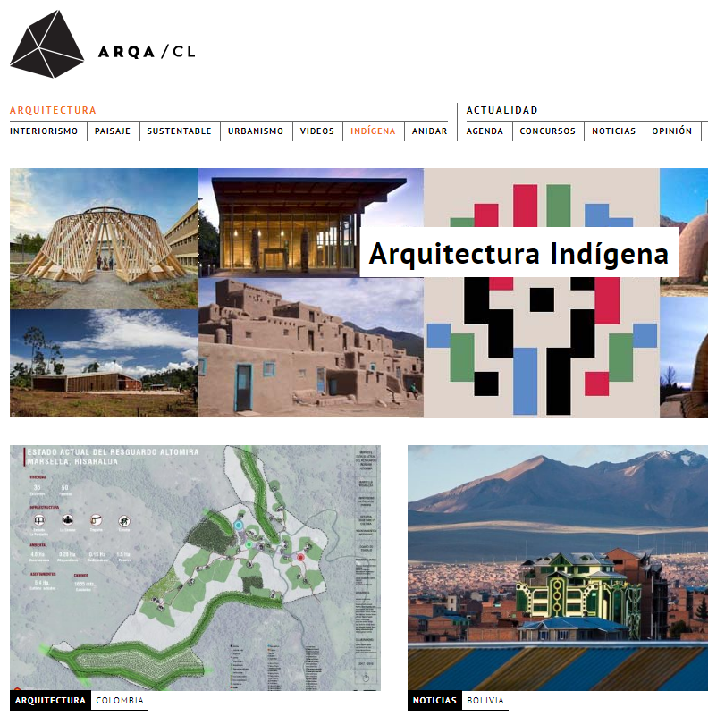 ARQA hizo un apartado de arquitectura indígena que no había visto. Buen panorama internacional obras recientes que se enebran al curso creativo de nuestros antepasados. Por ahí está la nota a nuestras Guías de Diseño Arquitetónico Mapuche y Aymara. 
arqa.com/arquitectura-i…