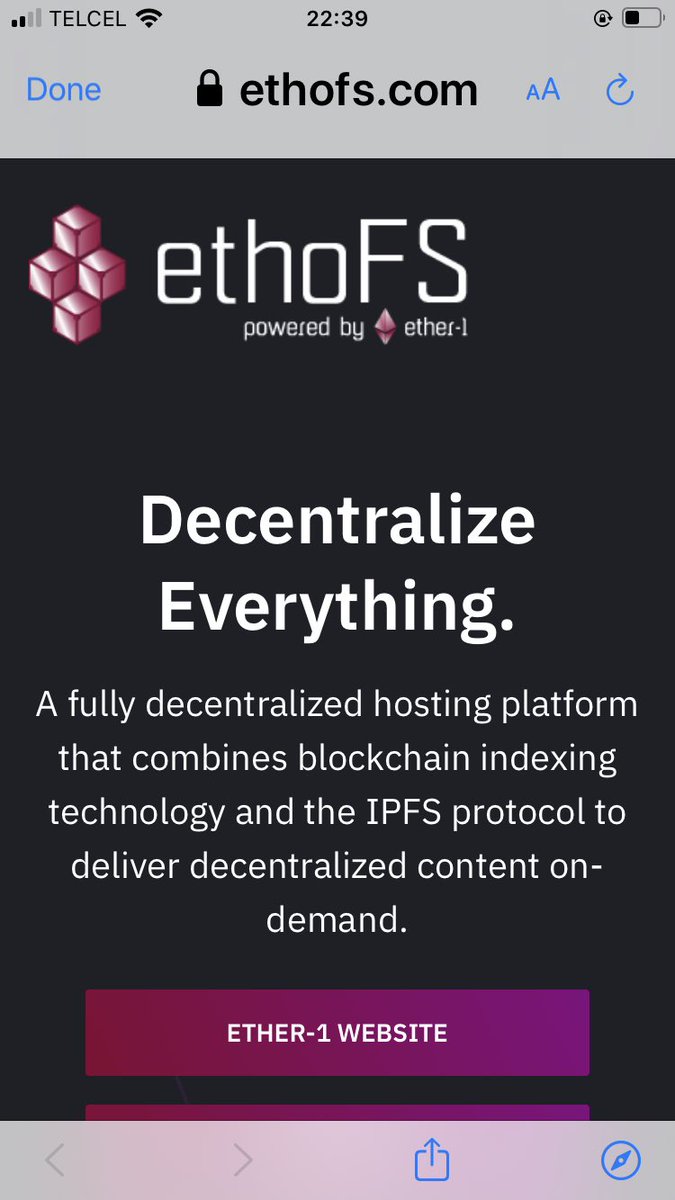 H5_Shirley's tweet image. I found this few minutes ago a #decentralizedhosting service affordable called @Ether1Official  either way it might work for good use. Friends, remember, I’m not a developer, I just hang around you guys a lot. I know that we testneted Ethereum, can someone check it out please. TY