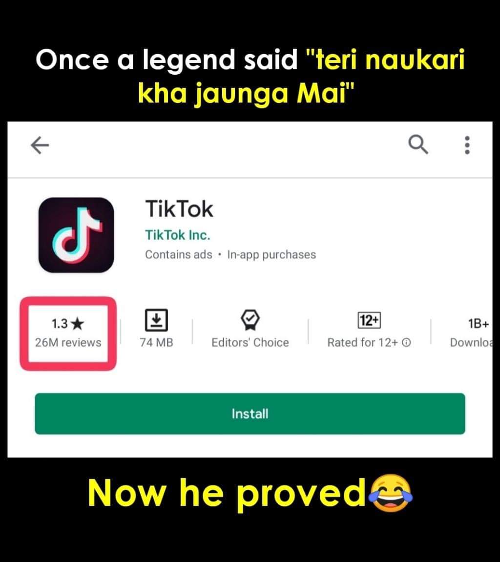 DesiGamers01's tweet photo. Legendary Words 
#tiktokbanindia https://t.co/fwGTqksz61