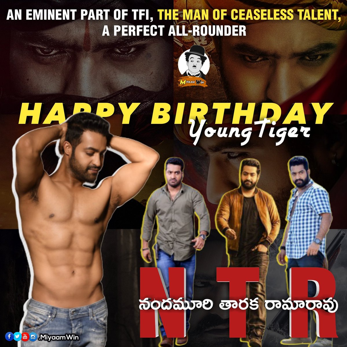 miyaam_win's tweet photo. #HappyBirthdayTarak #happybirthdayjrntr #tarak9999 #HBDTarak #HBDJrNTR #HBDNTR #Tarak #NTR #NandamuriTarakaRamarao #NTR30 #RRRMovie #KomaramBheemNTR #Tollywood #Bollywood #Kollywood #NTRBirthday #TarakMania #YoungTigerNTR #Miyaamwin https://t.co/GzMenyhAM6