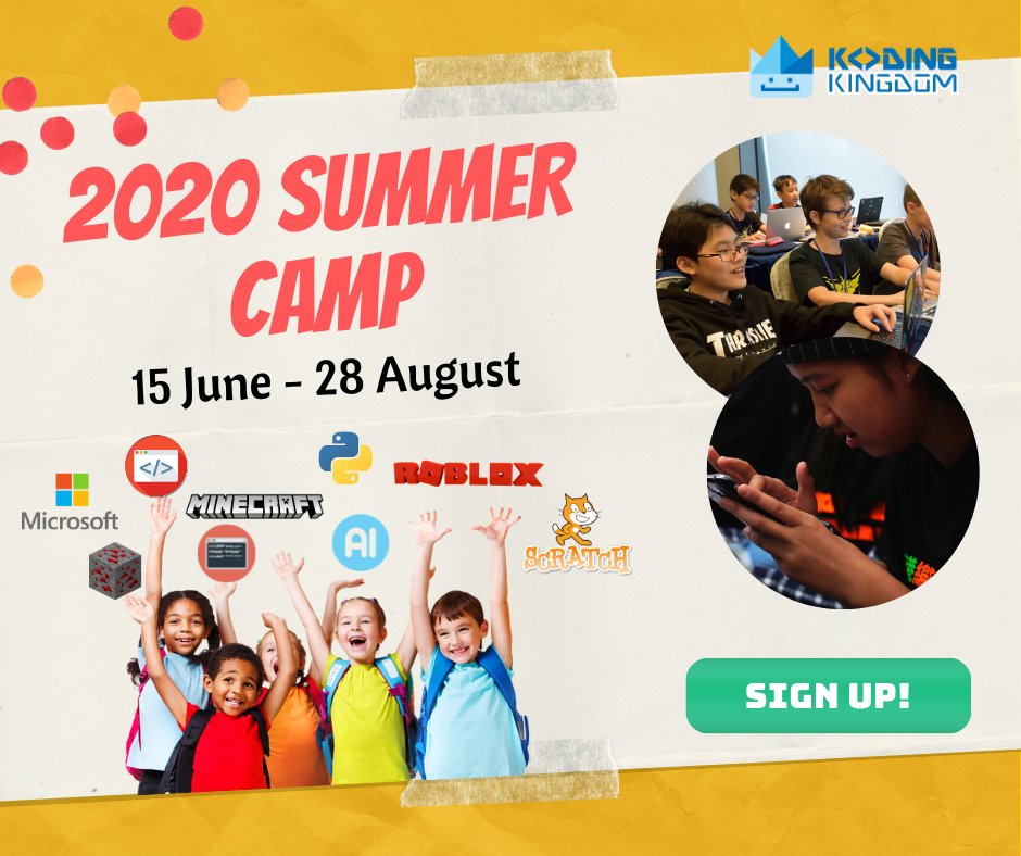 KodingOfficial's tweet image. ❗❗IMPORTANT ANNOUNCEMENT ❗❗

Our Summer Camps are now officially open for registration!

From kids to teens, this is the perfect chance for children of all ages to learn coding!

To register and browse more of our offerings, visit: kodingkingdom.com/camp-courses/