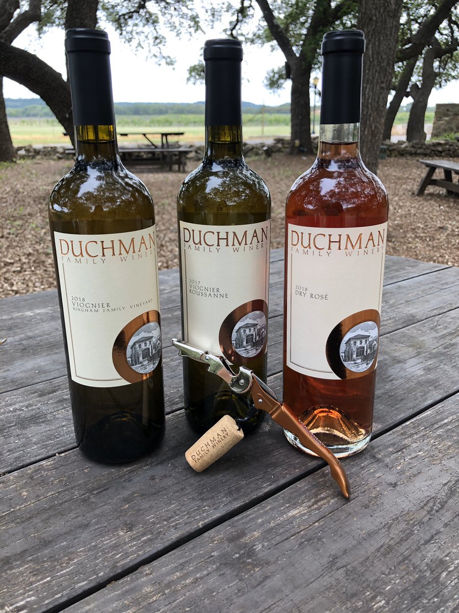 Also for summer @DuchmanWineryhas chosen 3 of our labels for enjoying the heat and attempting to cool of the Texas way. The 2018 Viognier, 2018 Dry Rose’, and the double gold winery Roussanne/Viognier blend. All form the TX high plains. #txwine