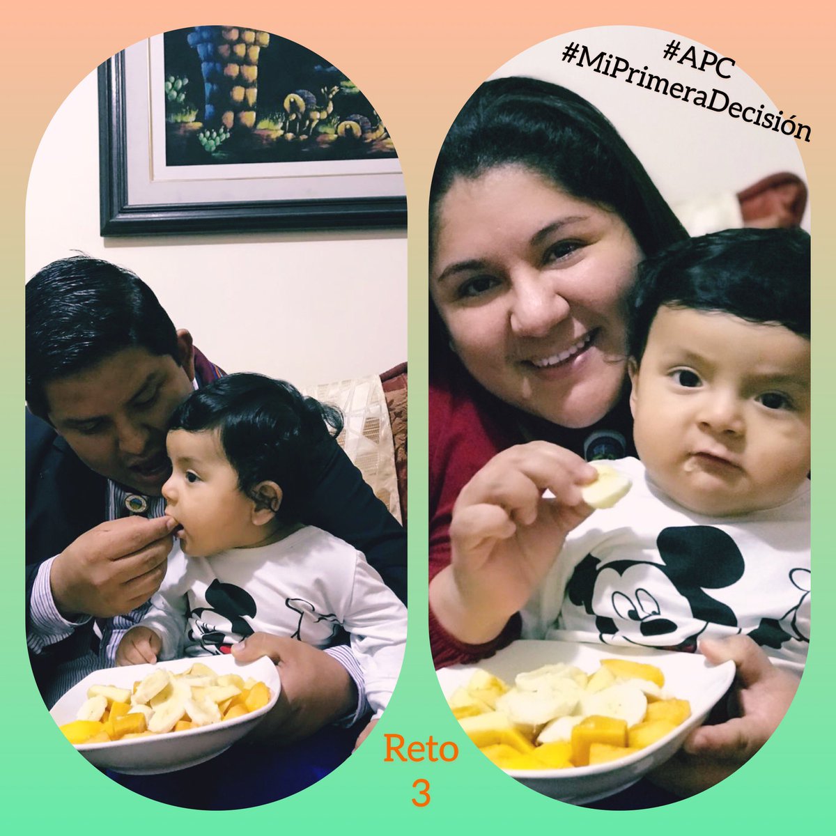 Desafío 3 de la Semana del Niño y del Aventurero : Preparar una ensalada. De nochecita estuvieron ricas las frutitas. Con <a href="/Nathalyvh/">Nathaly Vilchez</a> #MiPrimeraDecisión