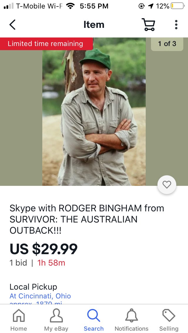 If anyone is interested in having a 20 min Skype chat with the legendary Rodger here’s your chance @survivorcbs fans #Survivor #survivor2020 #SurvivorWinnersAtWar #outwithoutplayoutlast #survivorcommunity #jeffprobst #survivortheaustralianoutback #survivor40