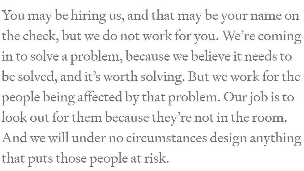 smilcz's tweet photo. Regarding Design ethics... (quote from Mike Monteiro, per #Infoxchange presentation at #GoodTechFest) https://t.co/I69wOROA0T