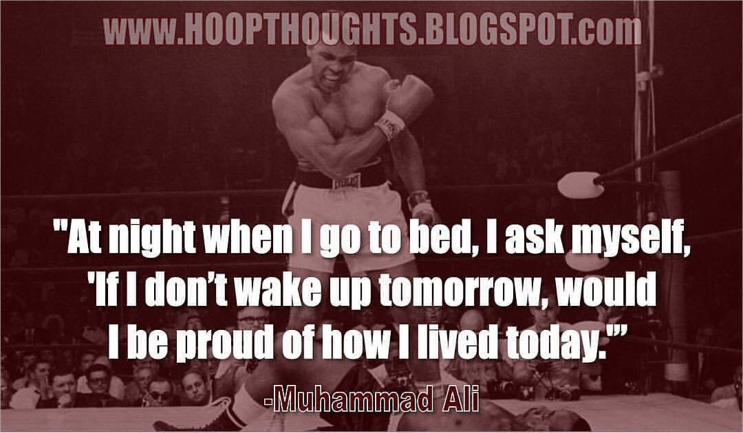 CoachBobStarkey's tweet photo. Do you have a bedtime routine? #MuhammaAli had a simple but profound question he would ask. @TeamCoachBuzz has a #BedtimeAudit. How are you reviewing your day? https://t.co/YqAmowCL2s