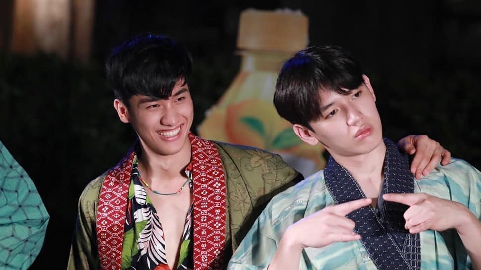 he'll always be the happiest when he's with newiee. #Tawan_V  #Newwiee