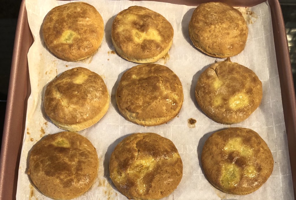 PreponsLilSpoon's tweet photo. @LauraPrepon I finally got the chance to try out your biscuit recipe and they came out so yummy! The perfect combo of crispy and fluffy 😋 another great addition to my Pre inspired quarantine cuisine recipes 😘 #GetYourPrepOn #PrepOn https://t.co/RPYNv5oFyz