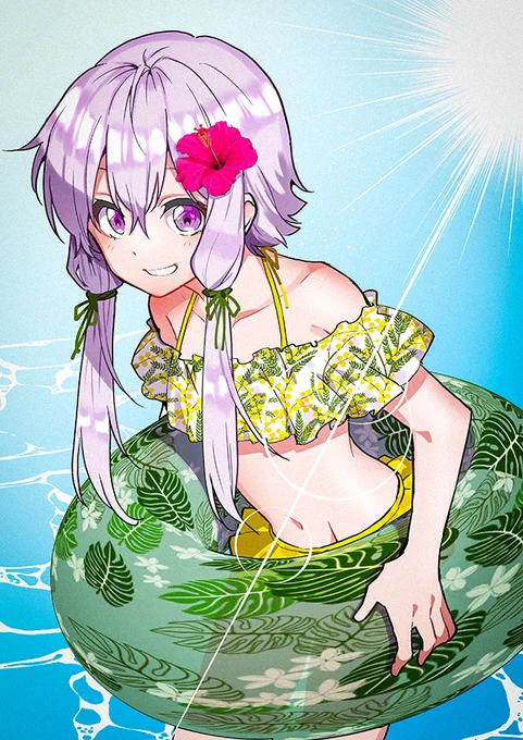 夏の結月ゆかり 