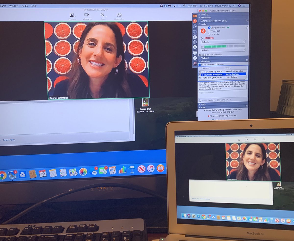 Outstanding Webinar tonight with <a href="/RachelJSimmons/">Rachel Simmons</a>! Thanks to Rachel and all of the families who were able attend. Thanks also to Medway Public Schools <a href="/MPS_Wellness_/">MPS Wellness</a> and  <a href="/MedfieldHSPTO/">MedfieldHSPTO</a>! #medfieldps
