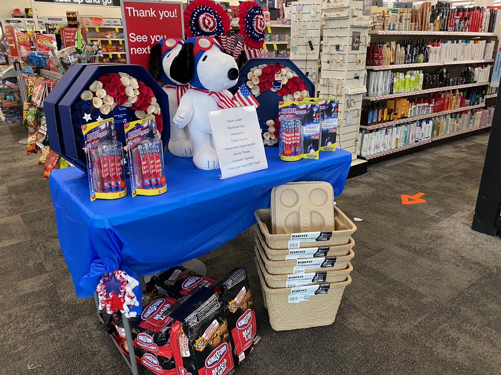 Your Colmar Manor CVS is ready to help you celebrate Memorial Day this weekend! Check out the nice message to our service men and women! #MemorialDayWeekend #CVSHealth <a href="/TerrellPharmD/">Terrell Jefferson</a>
