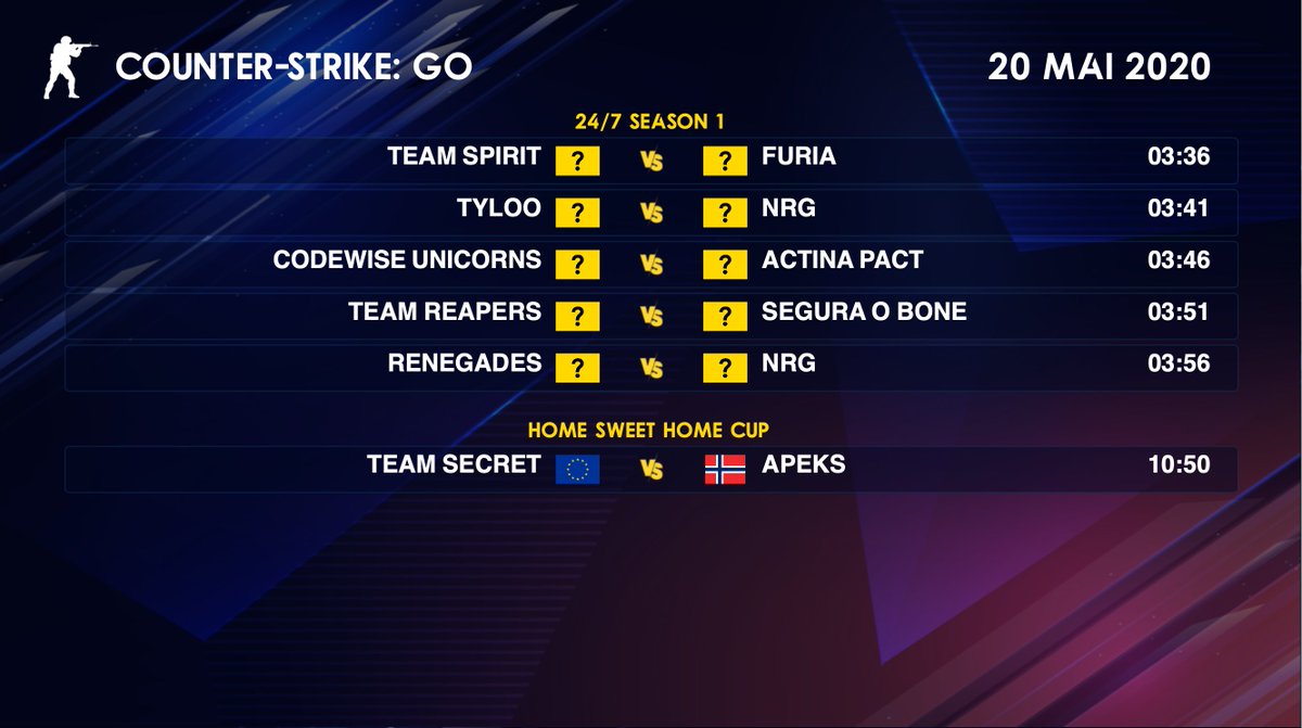 IMP_CSGO's tweet photo. Programme CS:GO du 20 mai 2020👇 https://t.co/iZgxZv24MN