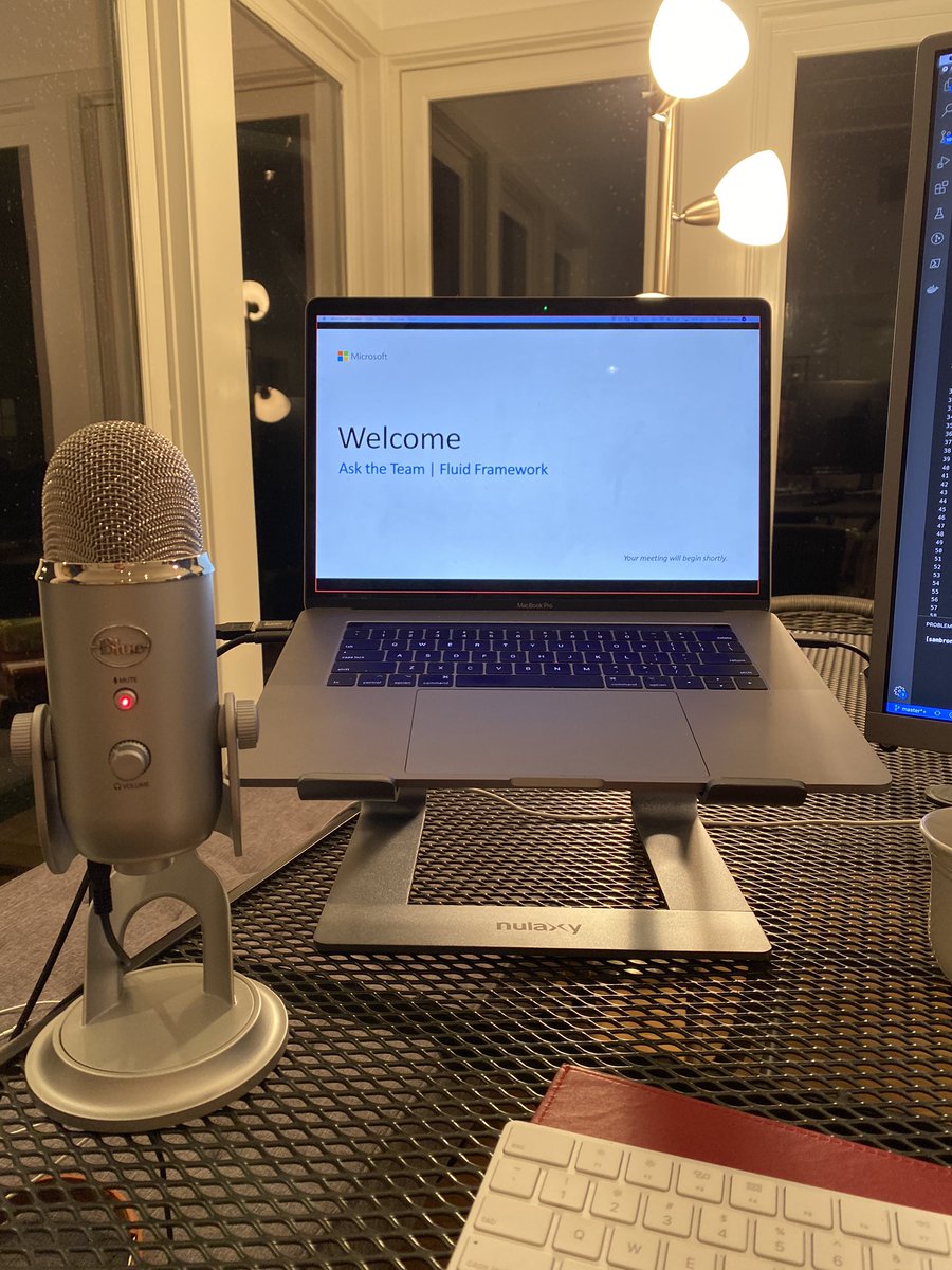 SamBroner's tweet image. 30 minutes! Come ask the #FluidFramework team your questions!