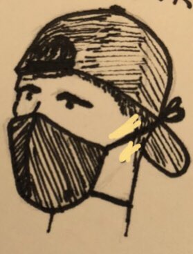 Jonm0n's tweet photo. @laurenslacum You could order masks that had tie on straps and maybe they’d even be reversible idk just thinking out loud here’s a drawing tho https://t.co/92hUSKbt3U