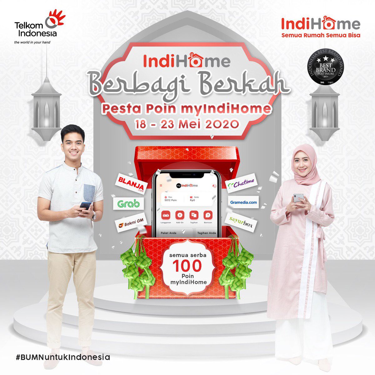 abrilliantini's tweet photo. Berbagi Berkah Indihome @TelkomIndonesia @IndiHome #ilovesbu https://t.co/mhpyRntj6a