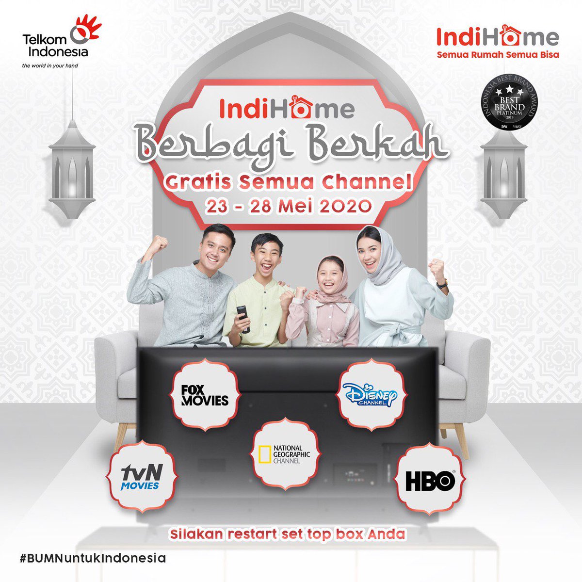 abrilliantini's tweet photo. Berbagi Berkah Indihome @TelkomIndonesia @IndiHome #ilovesbu https://t.co/mhpyRntj6a