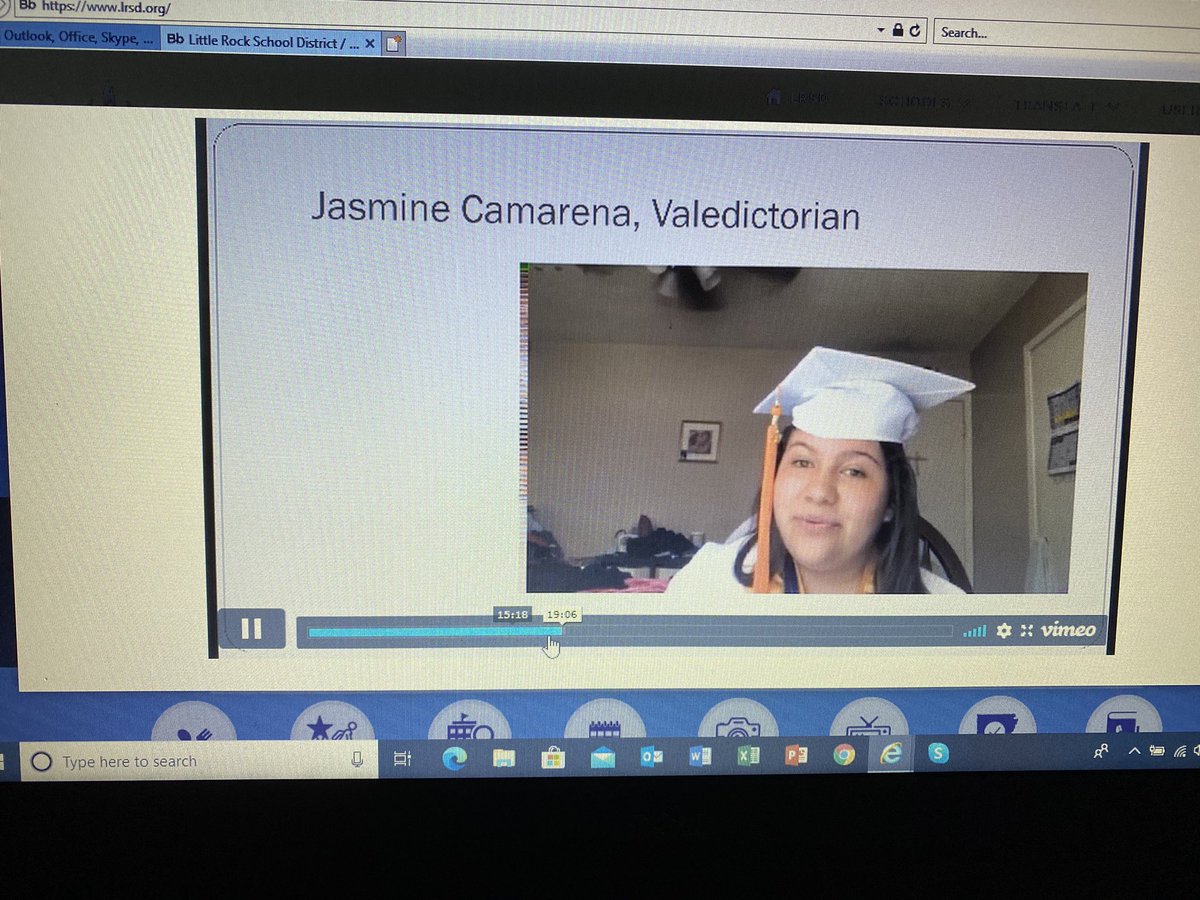 MichaelPoore1's tweet photo. Have to be proud of the @HallHighLRSD student speakers! Ms. Gomez shares to never give up, Ms. Beasley shared now more than ever they all need to be Warriors, and Ms. Camerena wondered if the world is ready for them! Love each of the messages #LRSd2020Grad @lrsd https://t.co/byzwE1vjSb